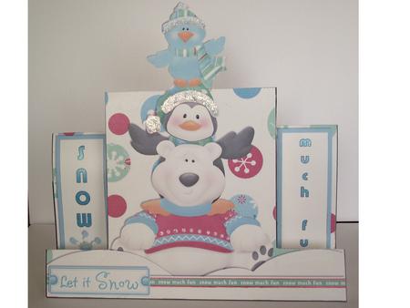 Snow Much Fun - Single Sheet Centre Stepper by Sandra Corbey