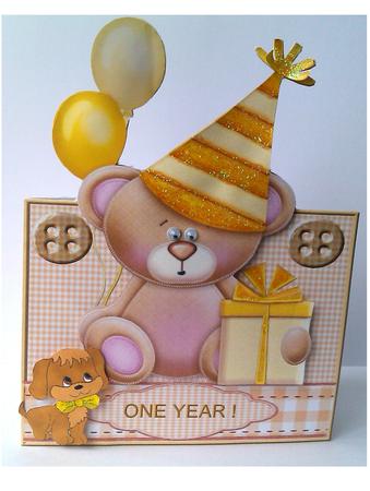 Birthday Bear Over the Edge by S. Corbey