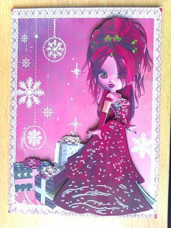 Holly Christmas Decoupage by S. Corbey