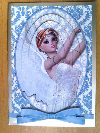 Beautiful Fairy Card Front & Pyramid Layers by S. Corbey