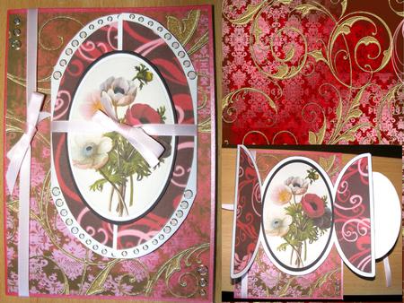 Poppy Bunch Backing Paper by Sandra Corbey