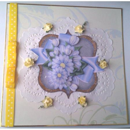 Floral Toppers with Satin Bow by S. Corbey