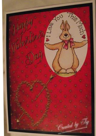 Red Valentine Background by Sandra Corbey