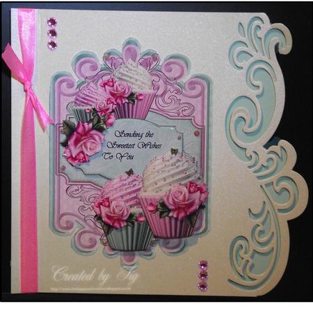 Simply Beautiful - Shaped Topper - Cupcakes by S. Corbey