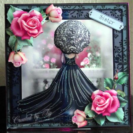 The Downton Rose & Parasol Mini Kit by S. Corbey