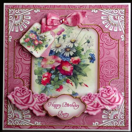 Wildflowers Happy Birthday Special 8in Tag N' Envelope Kit by S. Corbey