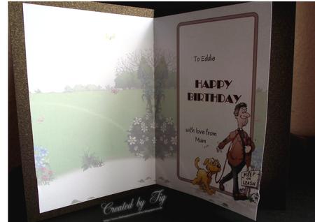 Dog Walking Insert by Sandra Corbey