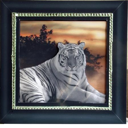 Regal White Tiger Dimensional Card Mini Kit by Sandra Corbey