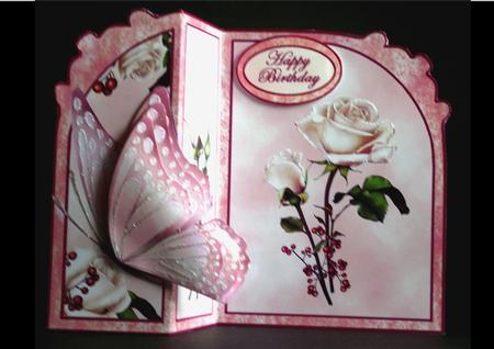 Fold Back Butterfly Kit - Roseberry Blush by S. Corbey