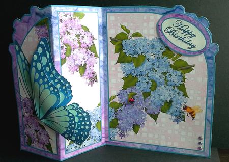 Fold Back Butterfly Kit - Lilacs by S. Corbey