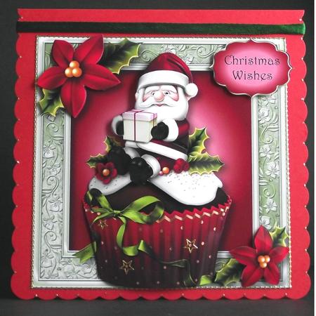 Christmas Cupcake - Santa by S. Corbey