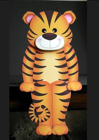 3D on the Shelf Card Kit - Tinker the Little Tiger by S. Corbey