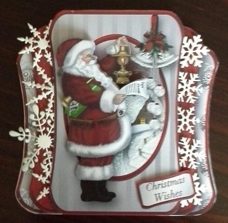 Santa's List - Three Layer Card Mini Kit by Sandra Corbey