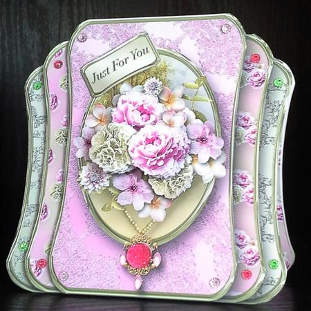 Summer Bouquet - Three Layer Card Mini Kit by Sandra Corbey