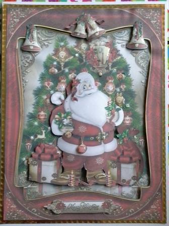 Christmas Festive Santa Claus with Gifts by S. Corbey
