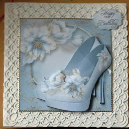 Gorgeous Pale Blue Shoes & Flowers by S. Corbey