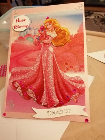 Sleeping Beauty Aurora A5 Decoupage by Sandra James