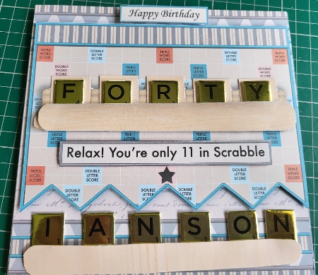 40 IN SCRABBLE 7.5 Alphabet Quick Card Kit Create Any Name Featured Gallery Photo