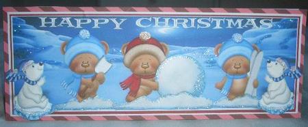 Snow Teddys by Sandra Wales