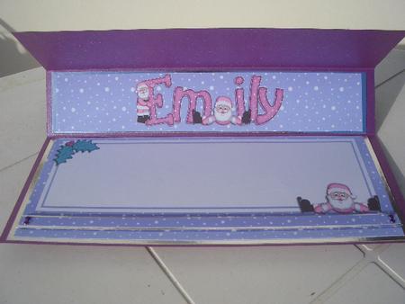 Xmas Emily Matching Large Dl Insert by Sandra Wales