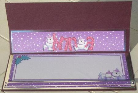 Xmas Anna Matching Large Dl Insert by Sandra Wales