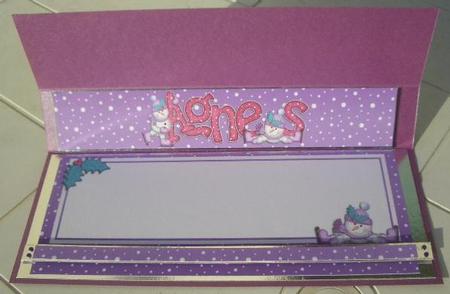 Xmas Agnes Matching Large Dl Insert by Sandra Wales