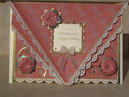 'daisy Embossed' Backing Paper by Sandra Wales