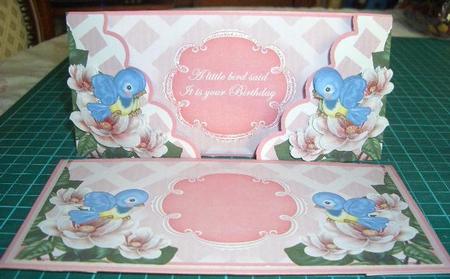 Bluebird Little Bird Said Birthday 3D Lattice Kit by Sandra Wales