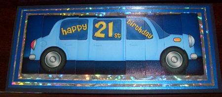 21st Birthday Dl Stretch Limosine Side Stacker by Sandra Wales