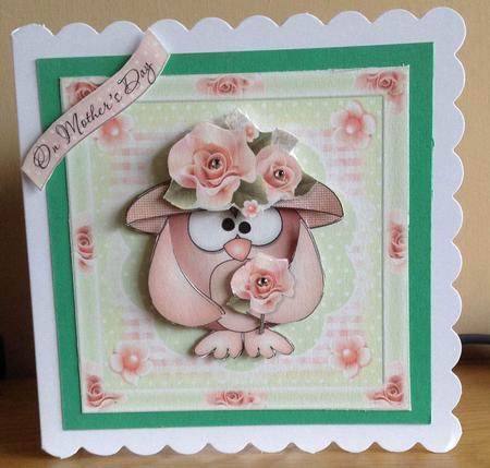 Mother Owl Birthday/mother's Day Topper by Sandra Yates