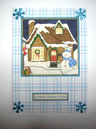 Christmas Scene from Our House Topper & Decoupage by Sandra Carlse