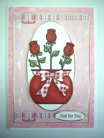 A Pot of Roses to Say by Sandra Carlse