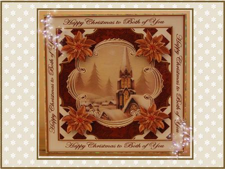 Snow Steeple Both of You Lattice Corner 8in Topper by Sandra Carlse