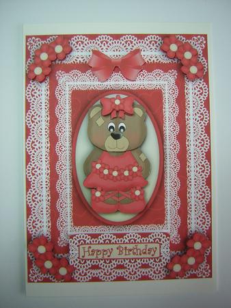 Ruby the Ballerina Bear 'n Lace by Sandra Carlse