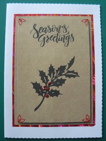 Kraft Paper Christmas Stamp Topper Bumper Kit by Sandy Kingdon