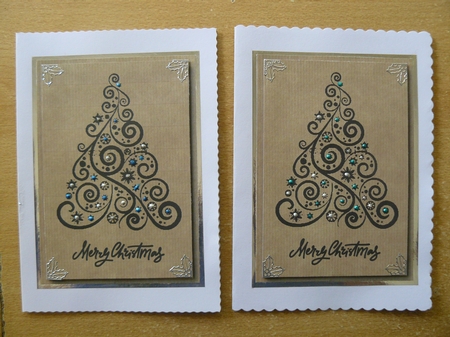 Kraft Paper Christmas Stamp Topper Bumper Kit by Sandy Kingdon