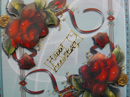 Beautiful Art DecoBirthday Roses  Mini Kit by Sandy Kingdon