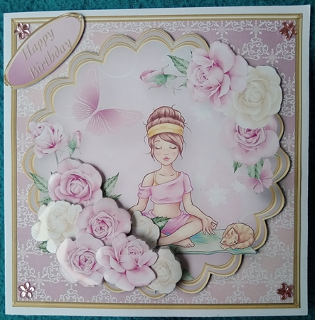 A Moment of Calm - Decoupage Card Mini Kit by Sandy Kingdon