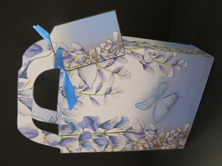 Wisteria gift bag 1 by Sandy Kingdon
