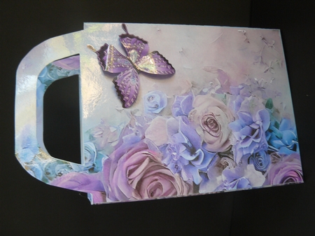 Lilac roses gift bag 5 by Sandy Kingdon