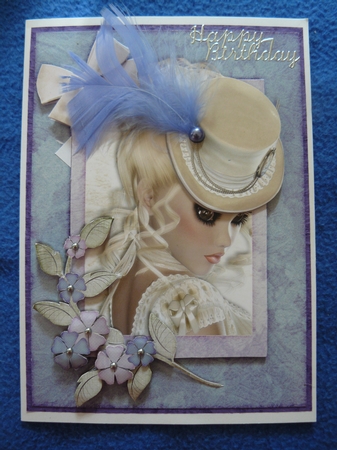 Top Hat Totty 2 Decoupage by Sandy Kingdon