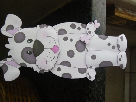 3D on the Shelf Card Kit - Spot the Spotty Dog by Sandy Kingdon