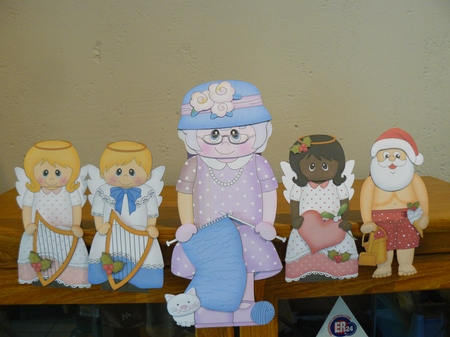 3D on the Shelf Card Kit - Little Ethnic Bride Kiara by Sandy Kingdon