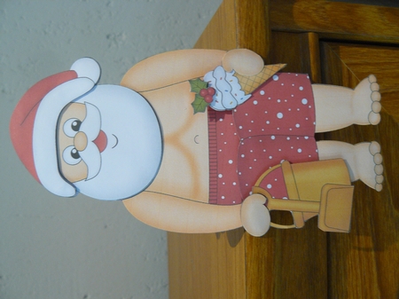 3D on the Shelf Card Kit - Christmas Santa on the Beach by Sandy Kingdon