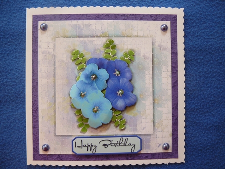 Blue Flowers by Sandy Kingdon