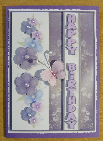 Duo Card Toppers - Mauve - Purple by Sandy Kingdon