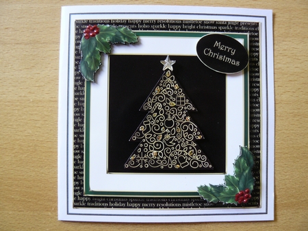 Gold Swirl Christmas QUICK TOPPER Bumper Kit by Sandy Kingdon