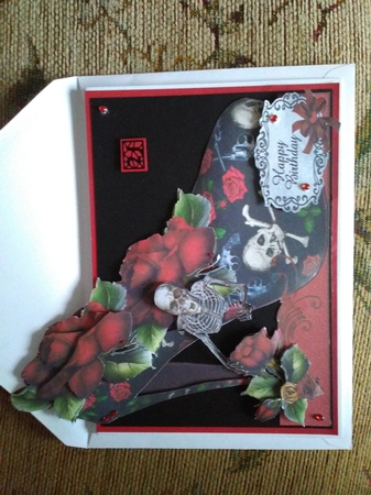 Gothic Shoe Shaped Card Mini Kit by Sara Turner