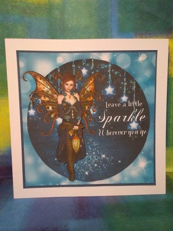 LEAVE A LITTLE SPARKLE FAIRY - MINI KIT in blue by Sara Turner