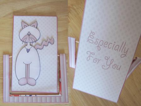 Cute Little Cat Spinner Card by Sarah Bell